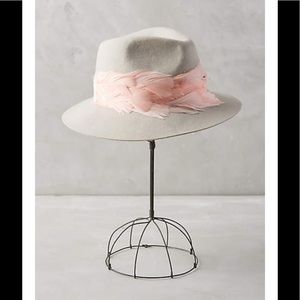 Anthropologie Feather Trim Rancher